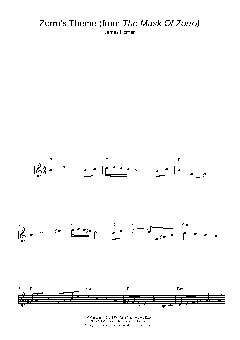 Zorro's Theme von James Horner (Download) 