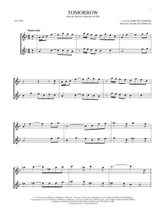 Tomorrow von Charles Strouse (Download) 