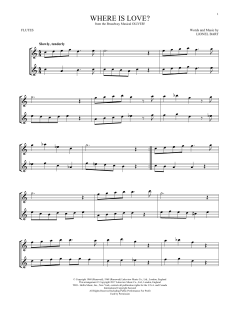 Where Is Love? von Lionel Bart (Download) 