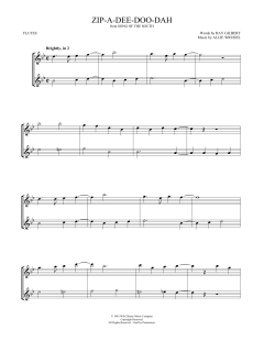 Zip-A-Dee-Doo-Dah von Ray Gilbert (Download) 