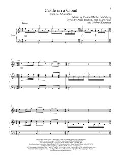 Castle On A Cloud von Alain Boublil (Download) 