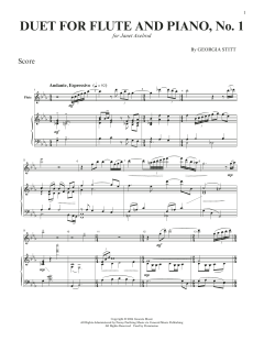 Duet For Flute And Piano, No. 1 (Download) 