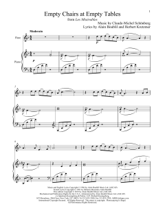 Empty Chairs At Empty Tables von Alain Boublil (Download) 