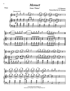 Menuet From Platee (Download) 