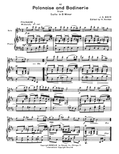 Polonaise And Badinerie von Johann Sebastian Bach (Download) 