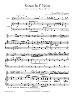 Sonata In F Major von Georg Philipp Telemann (Download) 
