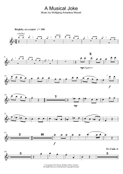A Musical Joke von Wolfgang Amadeus Mozart (Download) 