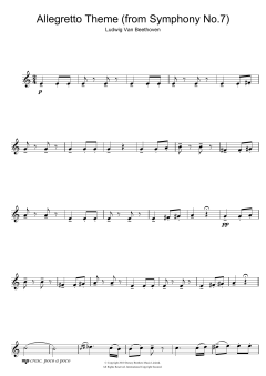 Allegretto Theme von Ludwig van Beethoven (Download) 