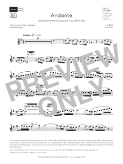 Andante von Johann Sebastian Bach (Download) 