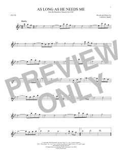 As Long As He Needs Me von Lionel Bart (Download) 