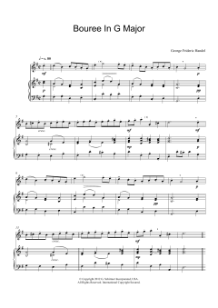 Bouree In G Major von Georg Friedrich Händel (Download) 