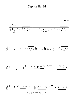 Caprice No. 24 von Niccolò Paganini (Download) 