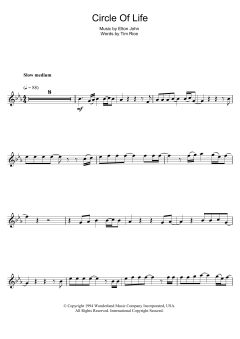 Circle Of Life von Elton John (Download) 
