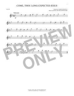Come, Thou Long-Expected Jesus von Charles Wesley (Download) 