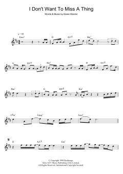 I Don't Want To Miss A Thing von Aerosmith (Download) 