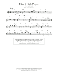 I Say A Little Prayer von Aretha Franklin (Download) 