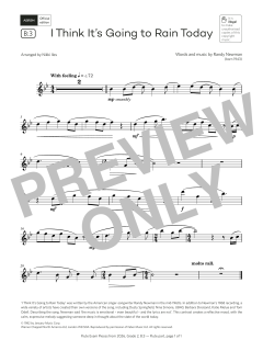 I Think It's Going to Rain Today von Randy Newman (Download) 