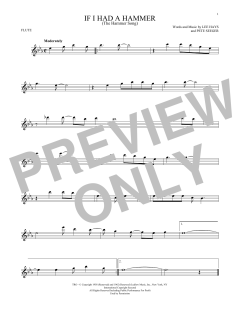 If I Had A Hammer von Peter, Paul & Mary (Download) 