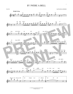 If I Were A Bell von Frank Loesser (Download) 