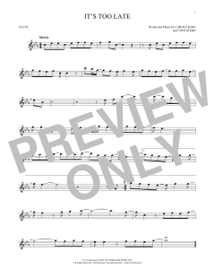 It's Too Late von Carole King (Download) 