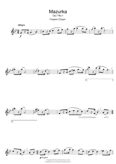 Mazurka Op.7, No.1 von Frédéric Chopin (Download) 