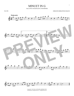 Minuet In G Major, BWV Anh. 114 (Download) 