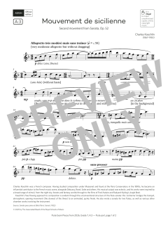 Mouvement de sicilienne von Charles Koechlin (Download) 