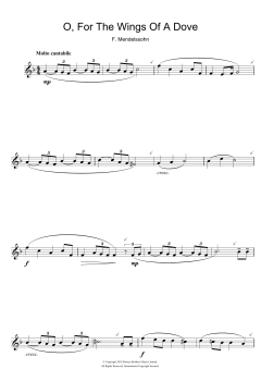 O For The Wings Of A Dove von Felix Mendelssohn (Download) 