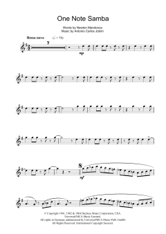 One Note Samba von Antonio Carlos Jobim (Download) 