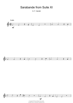 Sarabande von Georg Friedrich Händel (Download) 