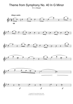 Symphony No. 40 von Wolfgang Amadeus Mozart (Download) 