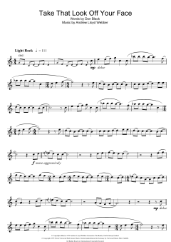 Take That Look Off Your Face von Andrew Lloyd Webber (Download) 