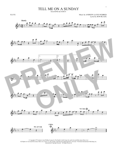 Tell Me On A Sunday von Don Black (Download) 