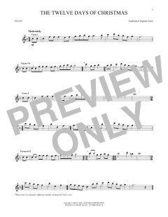 The Twelve Days Of Christmas von Traditional English Carol (Download) 