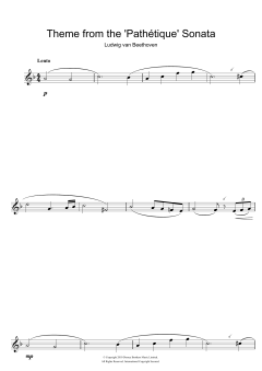 Theme from Pathetique Sonata von Ludwig van Beethoven (Download) 