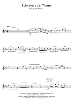 Theme From Schindler's List von John Williams (Download) 
