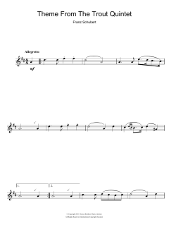 Theme From The Trout Quintet von Franz Schubert (Download) 