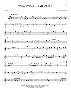 Today Was A Fairytale von Taylor Swift (Download) 