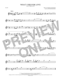 What I Did For Love von Edward Kleban (Download) 