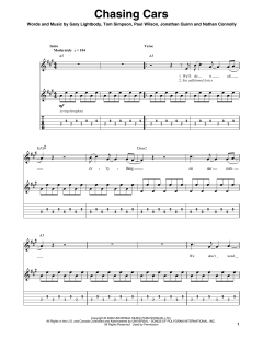 Chasing Cars von Snow Patrol (Download) 