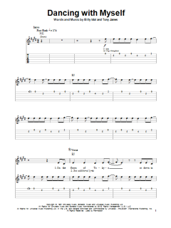 Dancing With Myself von Billy Idol (Download) 