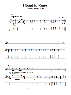 I Need To Know von Tom Petty (Download) 