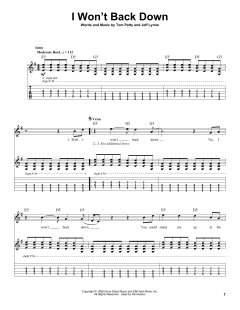 I Won't Back Down von Tom Petty (Download) 