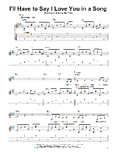 I'll Have To Say I Love You In A Song von Jim Croce (Download) 