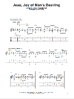 Jesu, Joy Of Man's Desiring von Johann Sebastian Bach (Download) 