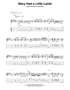 Mary Had A Little Lamb von Stevie Ray Vaughan (Download) 