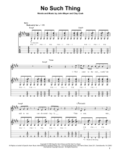 No Such Thing von John Mayer (Download) 