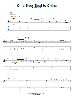 On A Slow Boat To China von Frank Loesser (Download) 