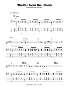 Shelter From The Storm von Bob Dylan (Download) 