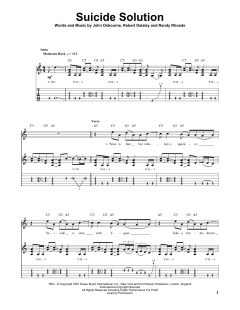 Suicide Solution von Ozzy Osbourne (Download) 